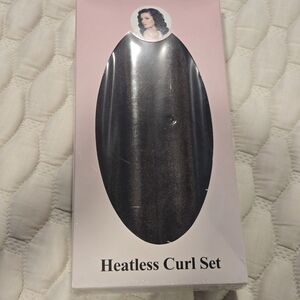 New In Plastic Wrapping Heatleas Hair Curlers 4 Pack Solid Dark Brown Overnight